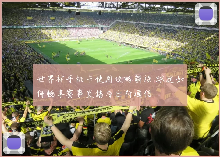 世界杯手机卡使用攻略解读 球迷如何畅享赛事直播与出行通信